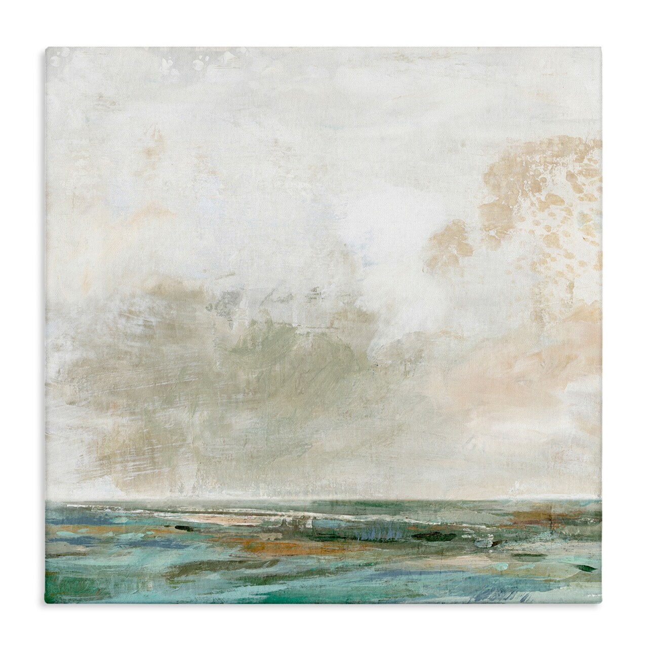 Stupell Industries Rustic Seascape Neutrals Canvas Wall Art Design by Suzanne Nicoll